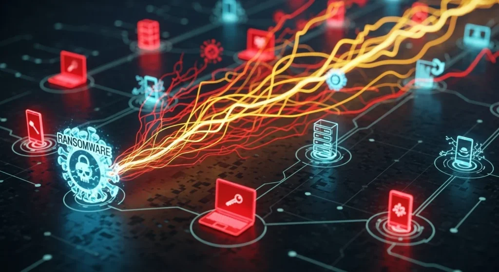 How Ransomware Attacks Spread So Quickly — The Chain Reaction Most People Never See